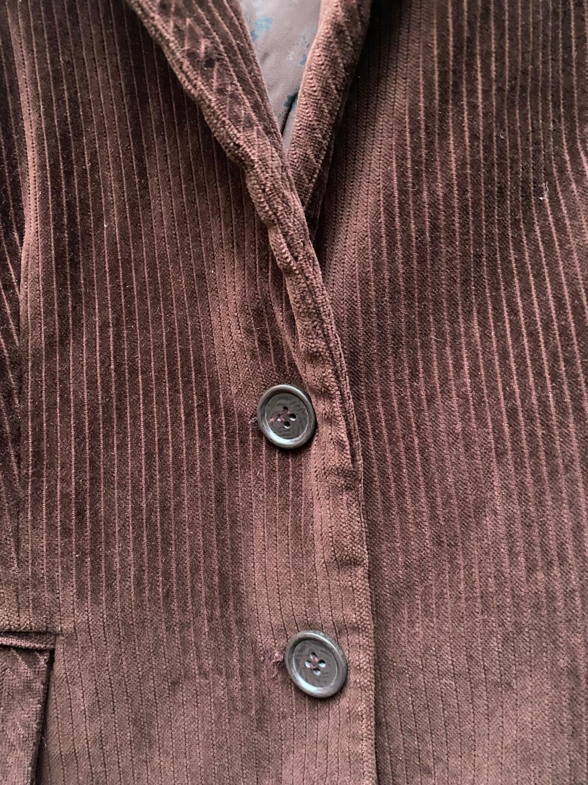 Blazer de pana marrón chocolate - talla M