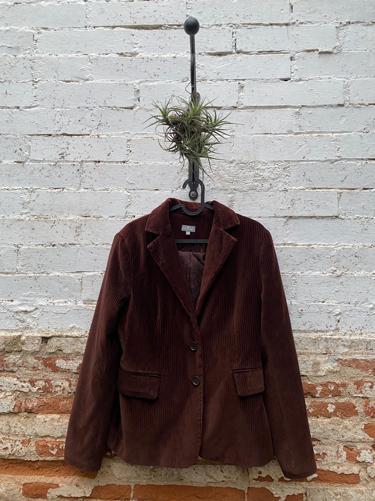 Blazer de pana marrón chocolate - talla M