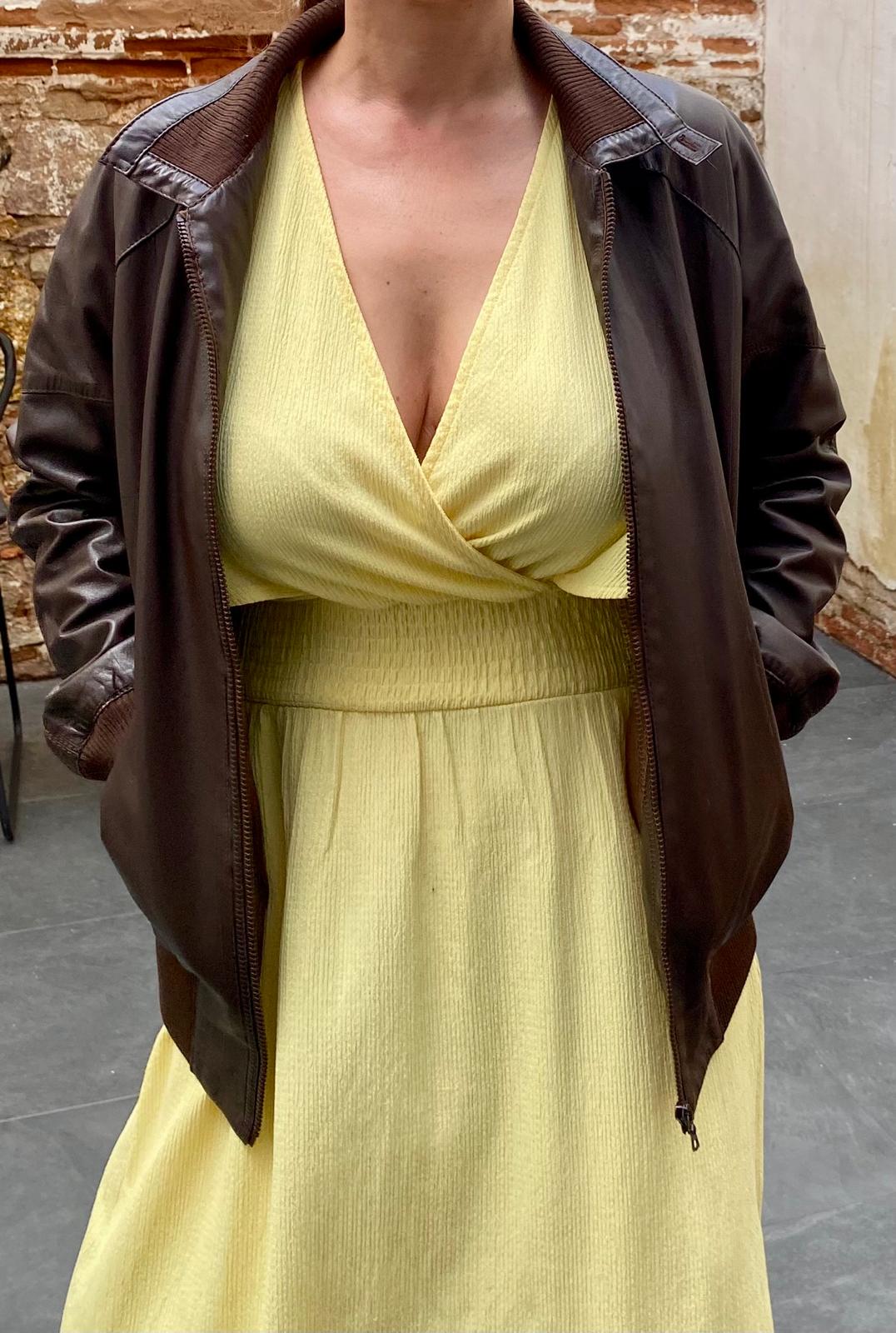 Chaqueta de cuero - talla M-L