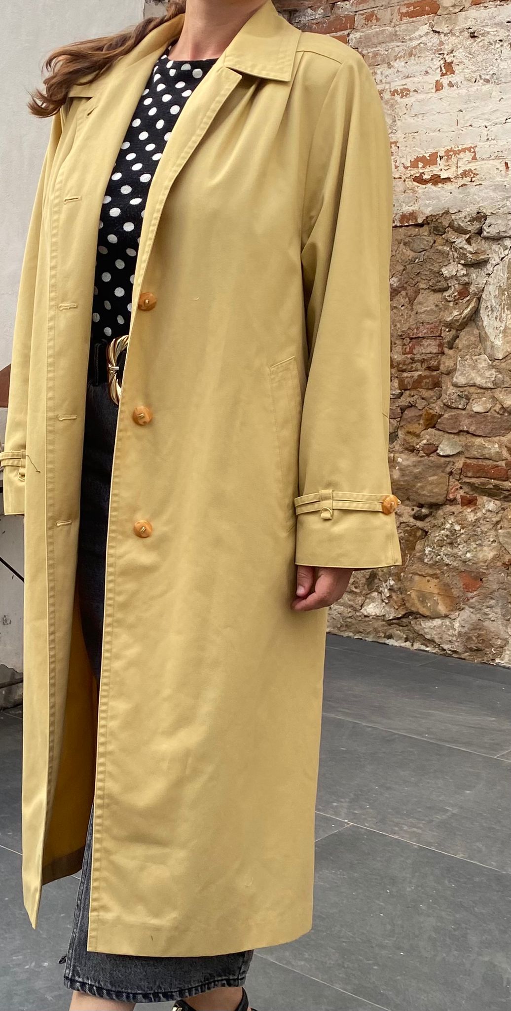 Gabardina beige larga L/XL