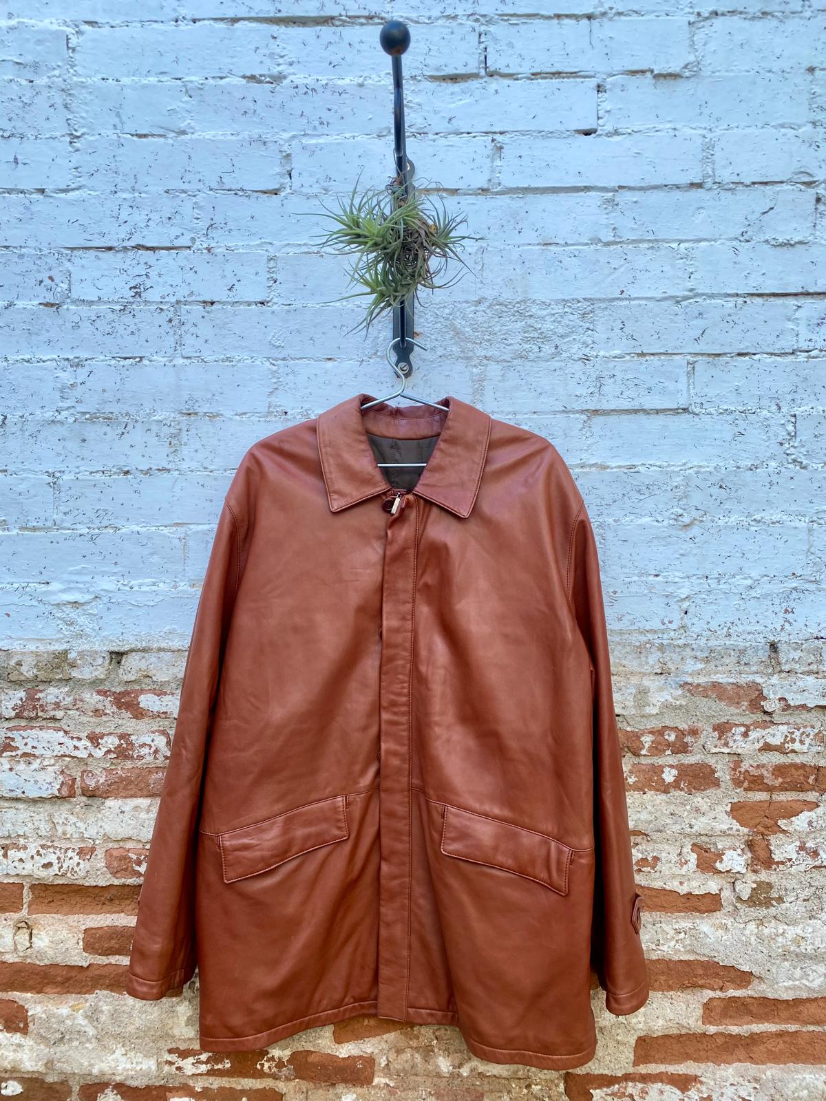 Chaqueta de piel - talle "oversize"