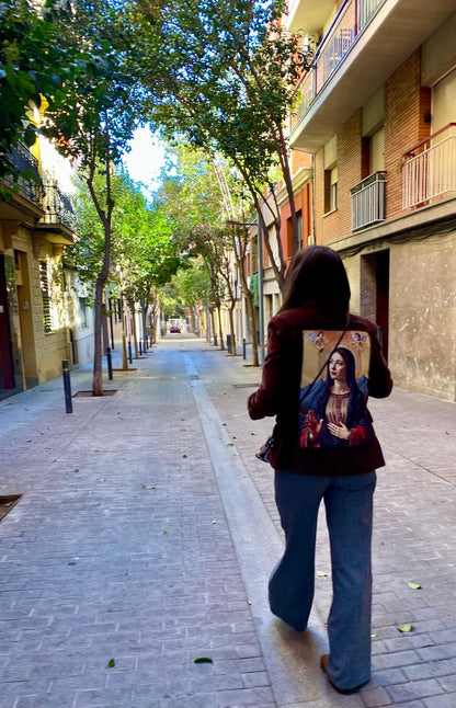 Burgundy velvet blazer