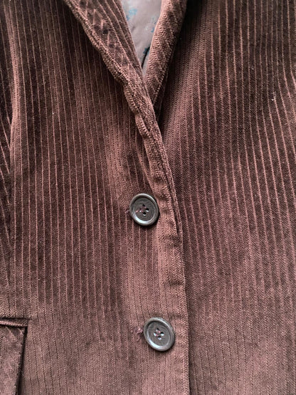 Blazer de pana marrón chocolate - talla M