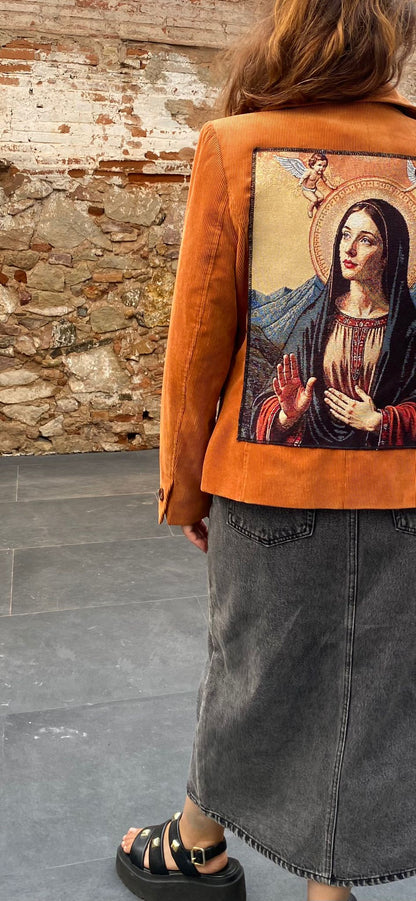 Blazer de pana naranja