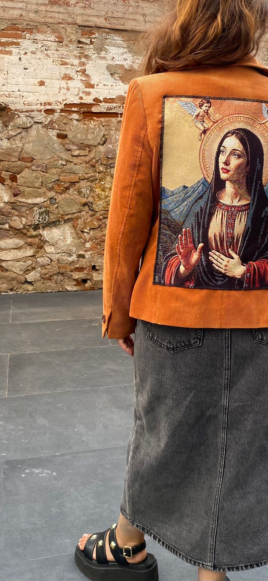 Blazer de pana naranja