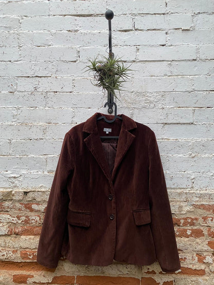 Blazer de pana marrón chocolate - talla M