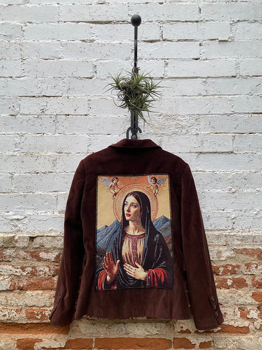 Blazer de pana marrón chocolate - talla M