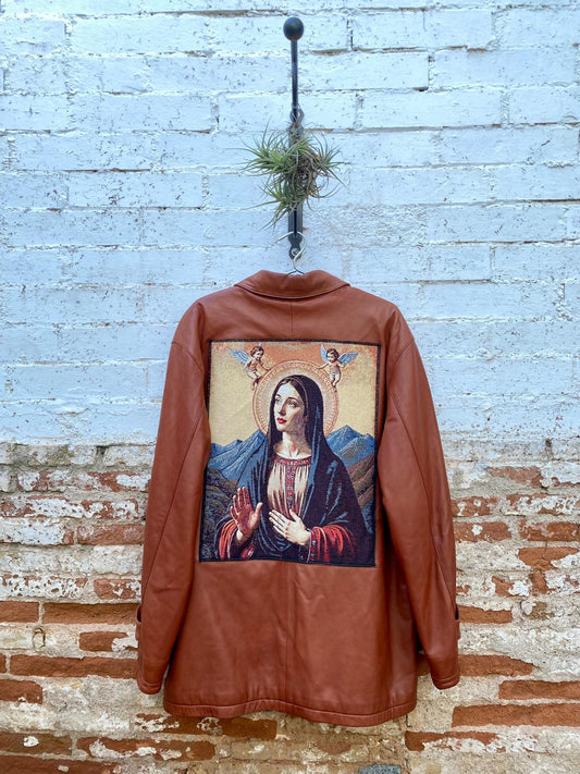 Chaqueta de piel - talle "oversize"