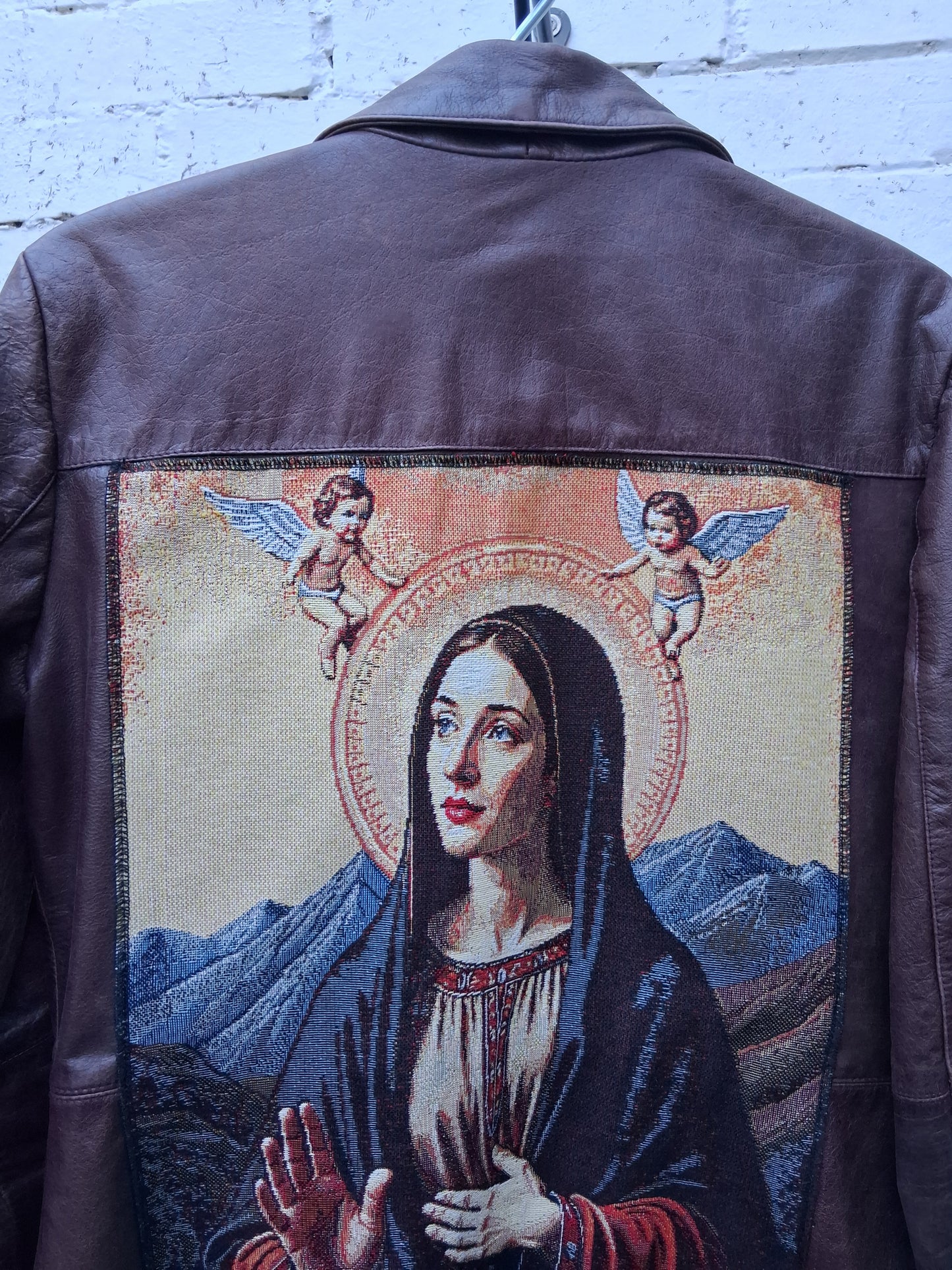 Gabardina de piel talla M