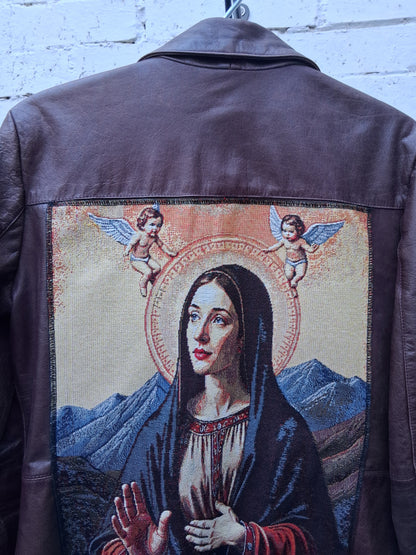 Gabardina de piel talla M