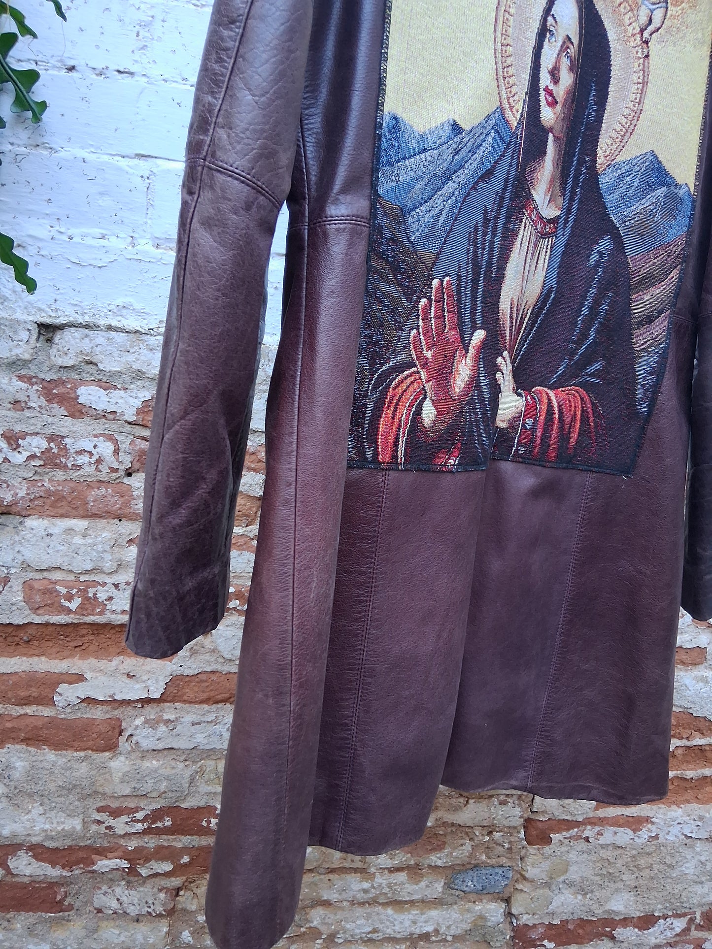 Gabardina de piel talla M