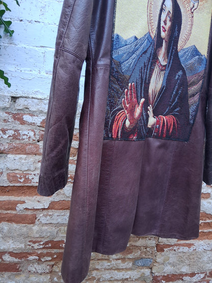 Gabardina de piel talla M