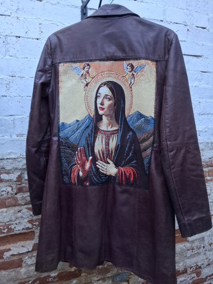 Gabardina de piel talla M