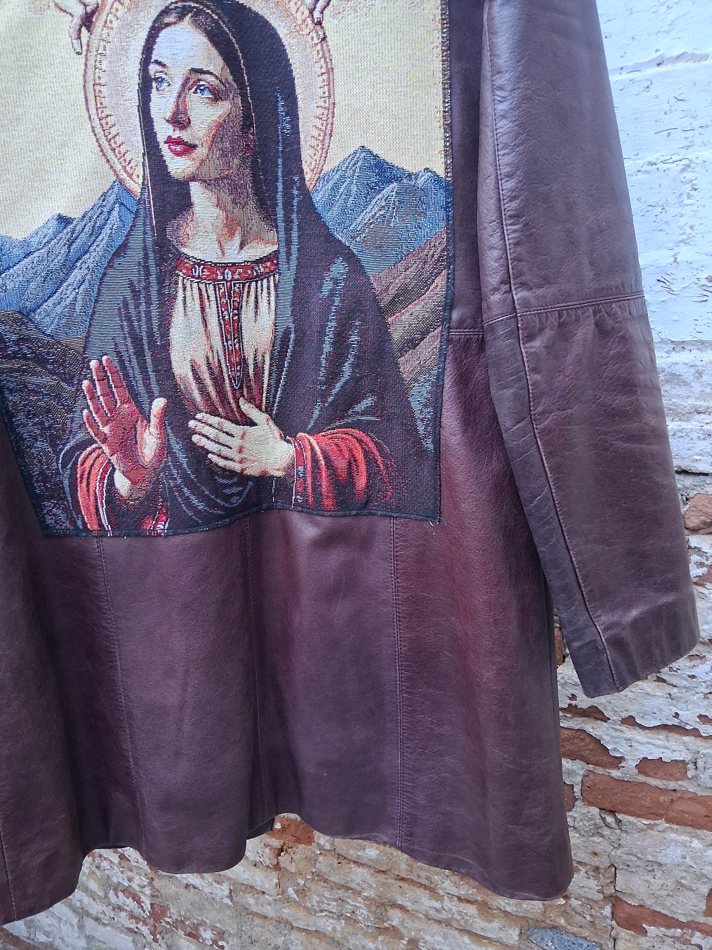 Gabardina de piel talla M